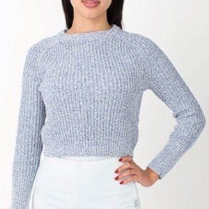 American Apparel Blue Melange Crop Fisherman